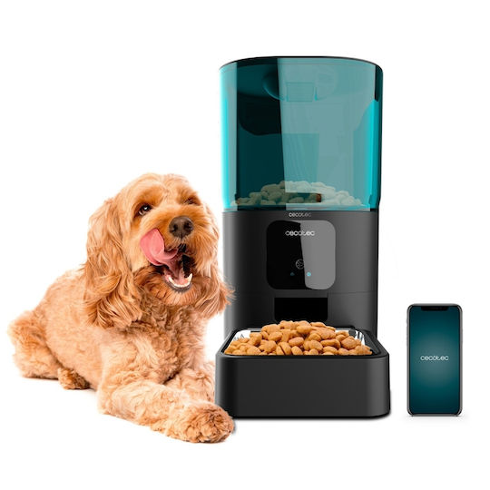 Cecotec Pumba 6000 Automatic Stainless Steel Food Dispenser for Dog & Cat 2 x 6lt
