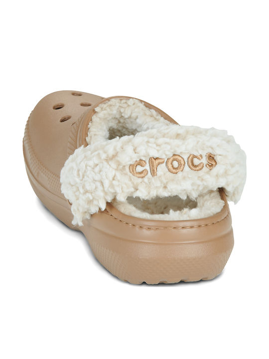 Crocs Classic Γυναικεία Σαμπό Μπεζ
