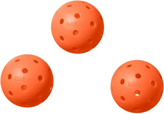 Wilson Pickleballs Tru 32 Mingi Indoor Set 3 Portocalii