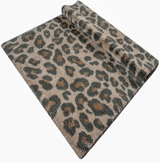 Polcarpet Rectangular Shaggy Leopard Rug 200x290cm