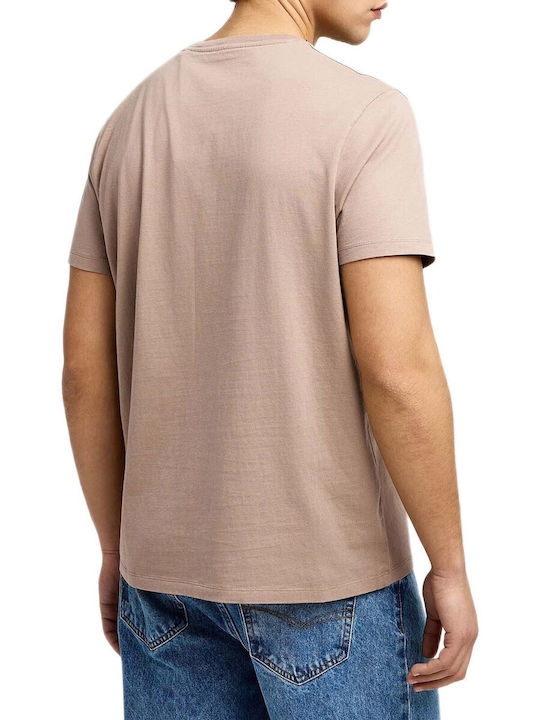 Funky Buddha Kurzarm T-Shirt Braune Funky Buddha Kurzarm T-Shirt Braune