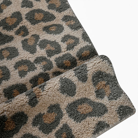 Polcarpet Covor Pufos Shaggy Rectangular Leopard 165x230cm