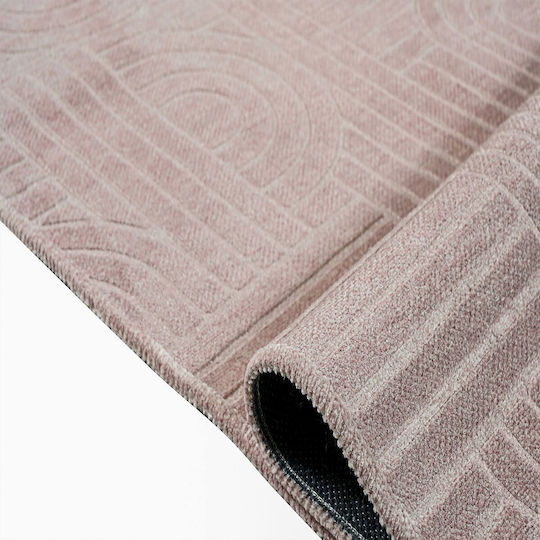 Polcarpet Sina Non-Slip Rectangular Pink Living Room Rug 120x180cm