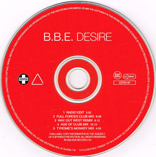 B.b.e Desire Cd