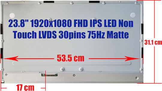 Лаптоп екран IPS / LED / Touch 1920x1080 Матова за Laptop Ltm238hl01 1-SCR0873