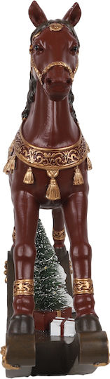 Liberta Beleuchtete Weihnachtsfigur aus Kunststoff Pferd 30x30x7cm