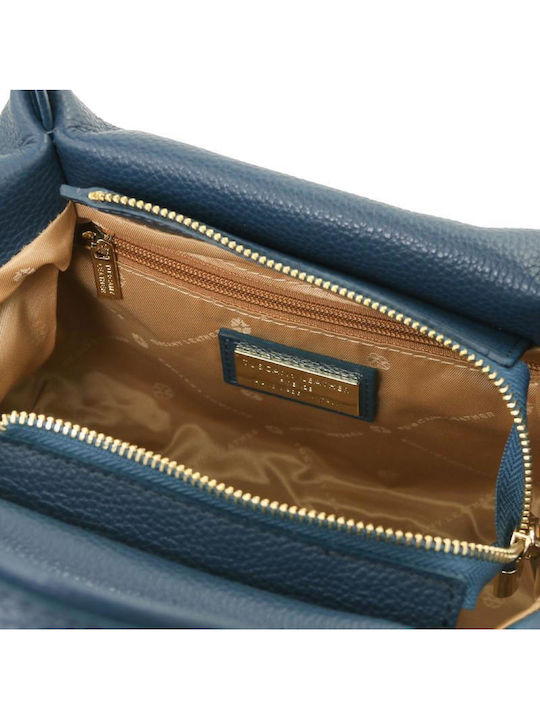 Nora Leather Women's Handbag / Shoulder / Crossbody Petrol Blue