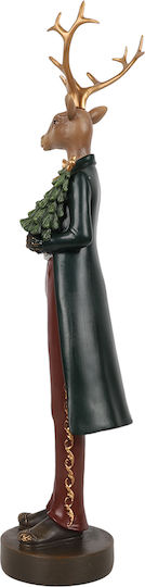 Liberta Liberta Weihnachtsfigur aus Kunststoff Hirsche Länge 8cm