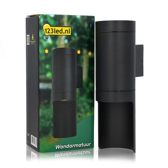 123led Iluminat Exterior Montat Pe Perete Spot GU10 IP44 Dublu Fascicul
