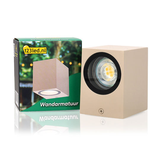 123led Iluminat Exterior Montat Pe Perete Spot GU10 IP44 6.8x9.2x8.1cm