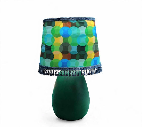 Table Lamp for E27 Fitting with Multicolour Shade