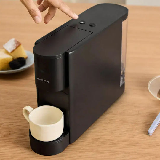 Create Thera Easy Espressor pentru Capsule Nespresso cu Presiune de 20 bar Negru