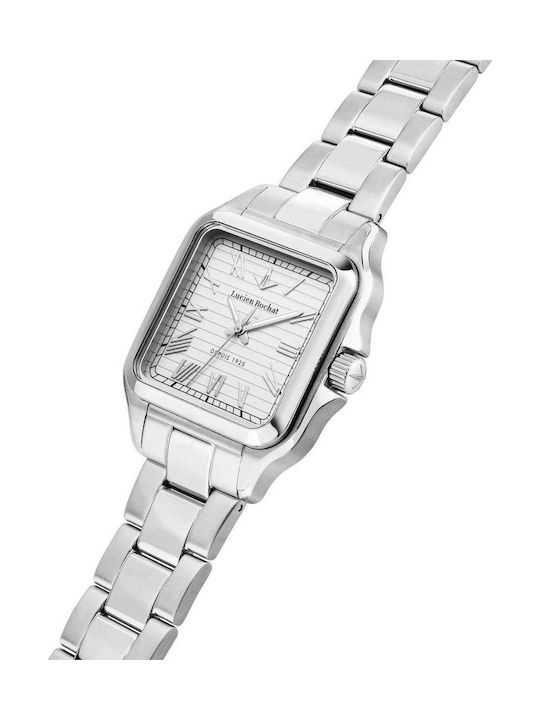 Men's Battery Watch with Silver Stainless Steel Bracelet