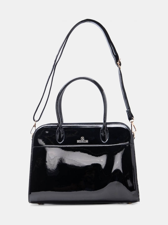 Stoff Damen Handtasche Handtasche Crossbody Schwarze