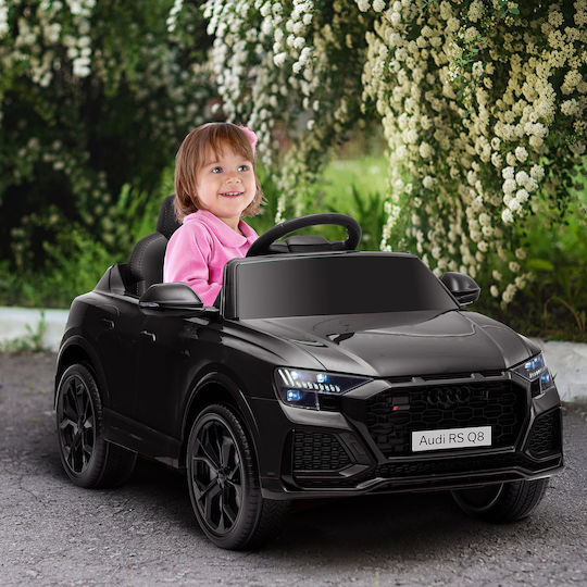 Audi RS Q8 Einsitzer mit Fernbedienung Lizensiert 6 Volt Schwarzes für 3+ Jahre