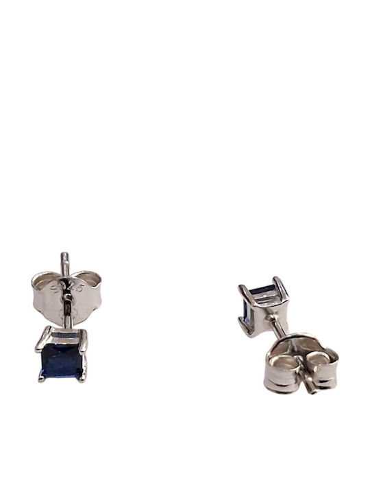 Prince Silvero Ohrringe aus Silber mit blauen Steinen