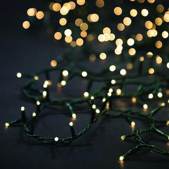 LED Weihnachtsbeleuchtung 11m Grüne in Zeichenfolge