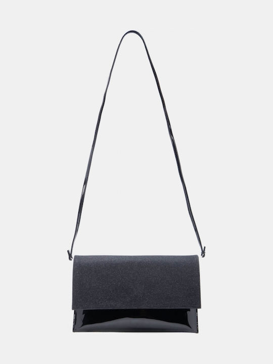 Stoff Damen Handtasche Schwarz