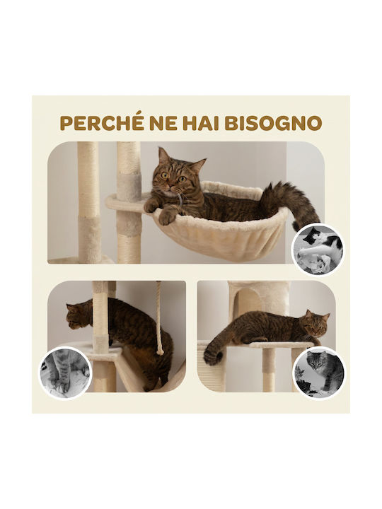 Pawhut Kratzbaum Katzenbaum Beige