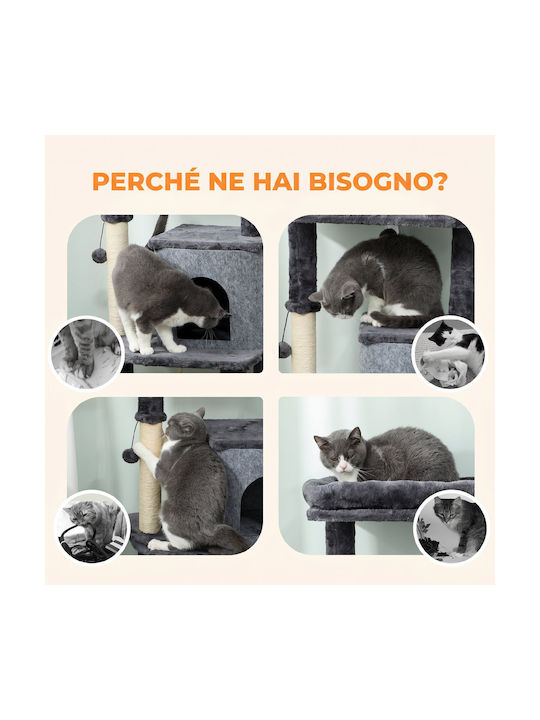 Pawhut Ονυχοδρόμιο Γατόδεντρο Γκρι