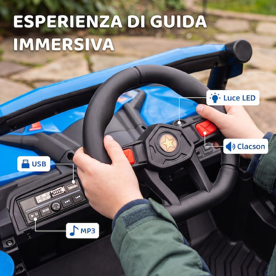 UTV Buggy Einsitzer mit Fernbedienung 12 Volt Blaue Für 3+ Jahre