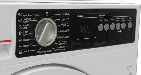 Sharp Πλυντήριο-Στεγνωτήριο Ρούχων 8kg/5kg Ατμού 1400 Στροφές