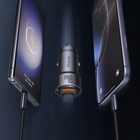 Mcdodo Fast Car Charger Phone Laptop 2x Usb-c Usb-a 60w