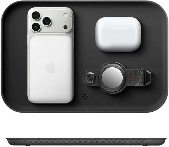 Spigen Диск за Организация Sectional Catchall Tray Ld402 Ahp10135 Многофункционална Организация Стабилен Противоплъзгащ Дизайн Силиконова Основа Черен