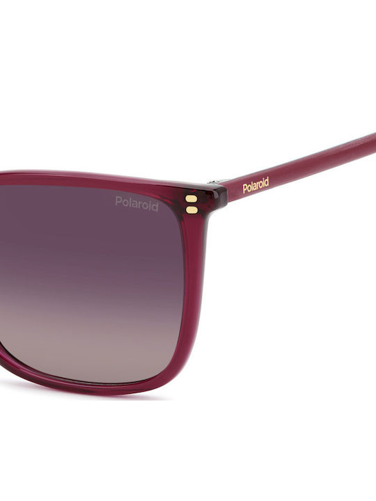 Polaroid Unisex Sunglasses with Purple Frame
