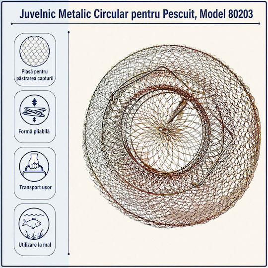 Șnur Circular Metalic Pentru Pescuit Model 80203