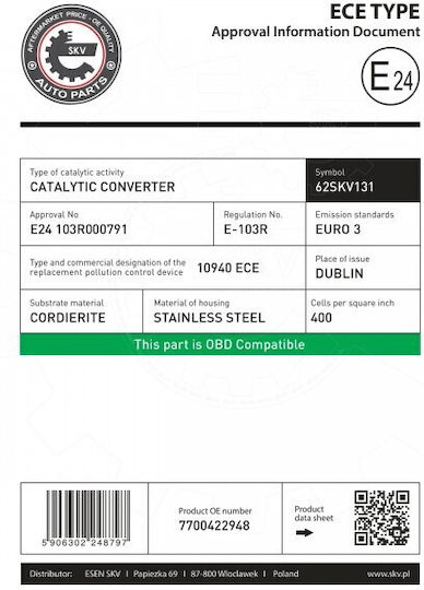 Renault Megane I Scenic Katalysator