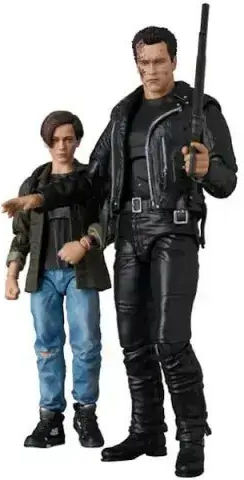 John Terminator 2 - T-800 (t2 Ver.) & John Connor Фигура за действие 16 см