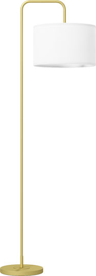 HomCom Floor Lamp H163.5cm with E27 Lamp Bulb Base Gold