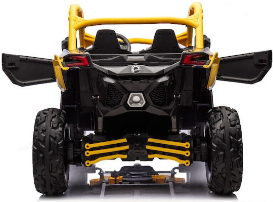 Can-Am Maverick X3 Buggy Două Locuri cu Telecomandă Licențiat 24 Volt Galben pentru 3+ Ani