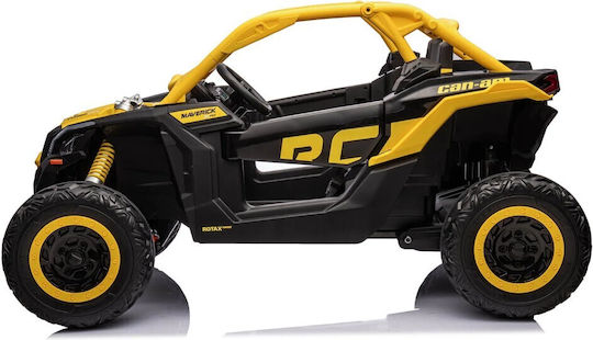 Can-Am Maverick X3 Buggy Două Locuri cu Telecomandă Licențiat 24 Volt Galben pentru 3+ Ani