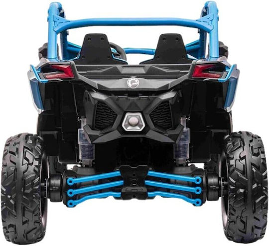 Can-Am Maverick X3 Kinderfahrzeug Doppelsitzer mit Fernbedienung Lizensiert 24 Volt Blau für 3+ Jahre CA001-blau