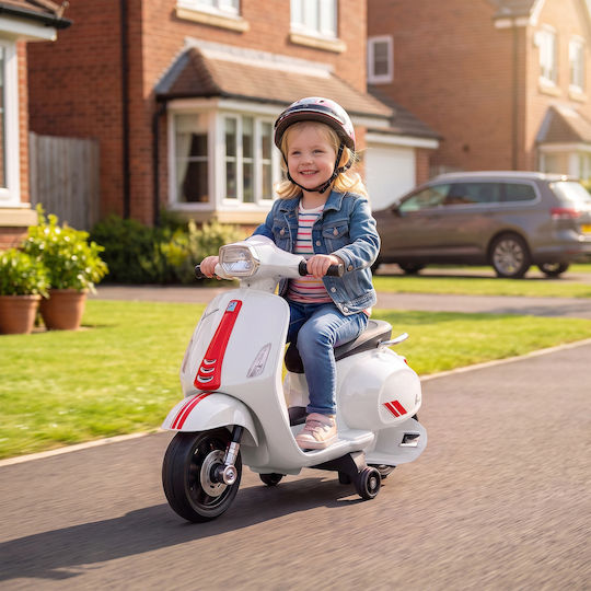 Παιδική Vespa Ηλεκτροκίνητη 6 Volt Λευκή για 6+ ετών