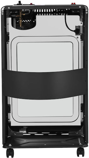 Kraft & Dele Σόμπα Υγραερίου 4200W Μαύρη 42x36x73cm