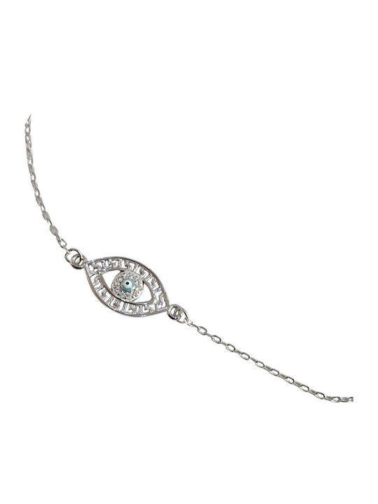 Prince Silvero Damenträgerarmband mit Auge-Design aus Silber 16cm