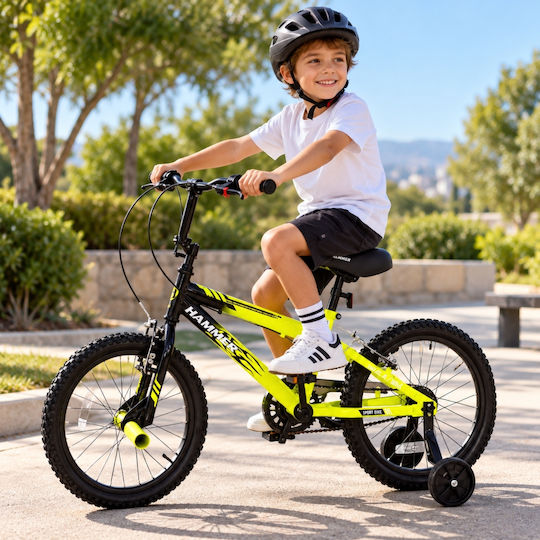 Hammer 18" Kids' Bicycle BMX Yellow