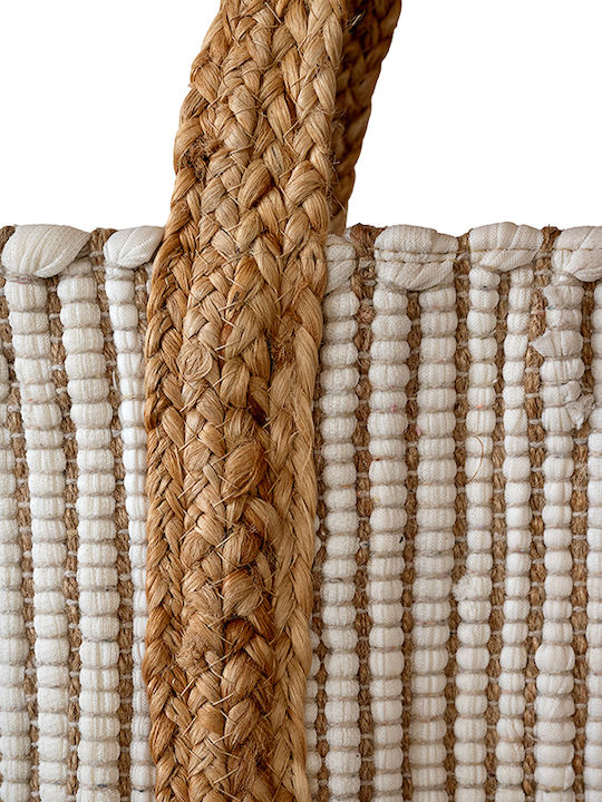 Rizes Crete Geantă De Plajă Din Material Textil Bej