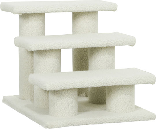 Pawhut Dog Car Steps for Dog Beige