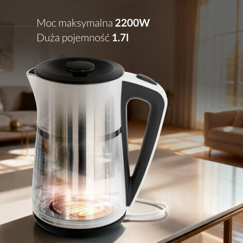 Adler Βραστήρας 1.7lt 2200W Λευκός