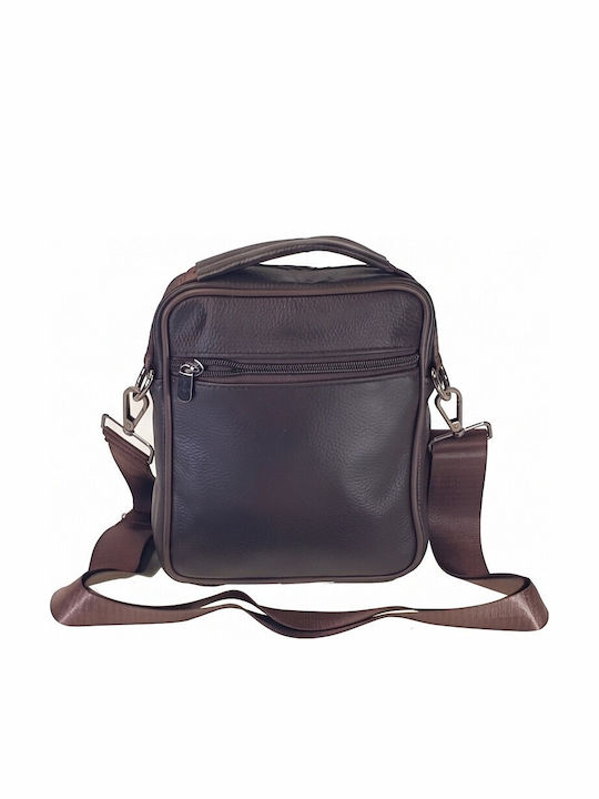 Leder Herren Schulter / Crossbody Braun Tasche
