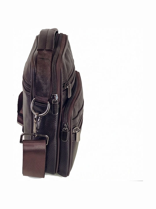 Leder Herren Schulter / Crossbody Braun Tasche