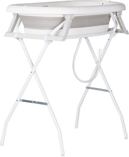 Chipolino Babybadewanne mit Ständer mit Thermometer Graue