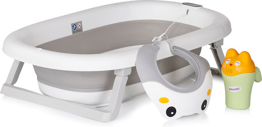 Chipolino Babybadewanne mit Ständer mit Thermometer Graue