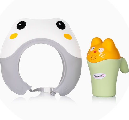 Chipolino Babybadewanne mit Ständer mit Thermometer Graue
