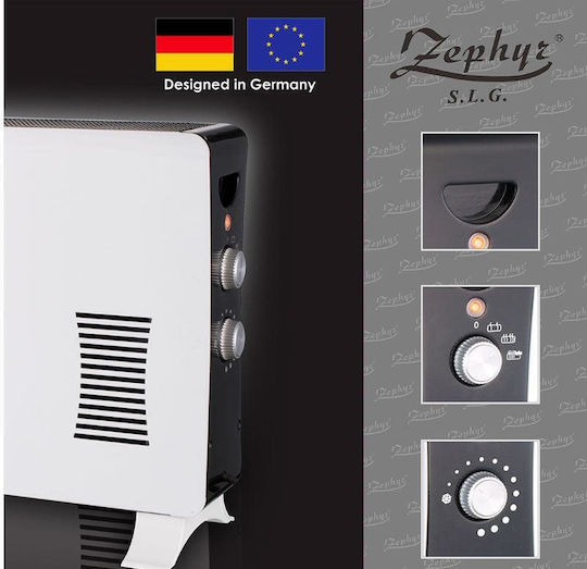 Zephyr ZP-1974-FT Floor Convector Heater 2000W White