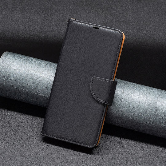Binfen Color Xiaomi Redmi 12 4G Premium Leather Wallet Black Mobile Phone Case